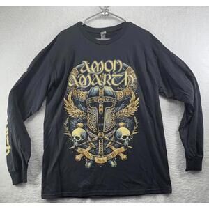 Amon Amarth Against All Odds Long Sleeve Shirt Band Viking Skull Mens Large